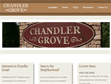 Tablet Screenshot of chandlergrove.com